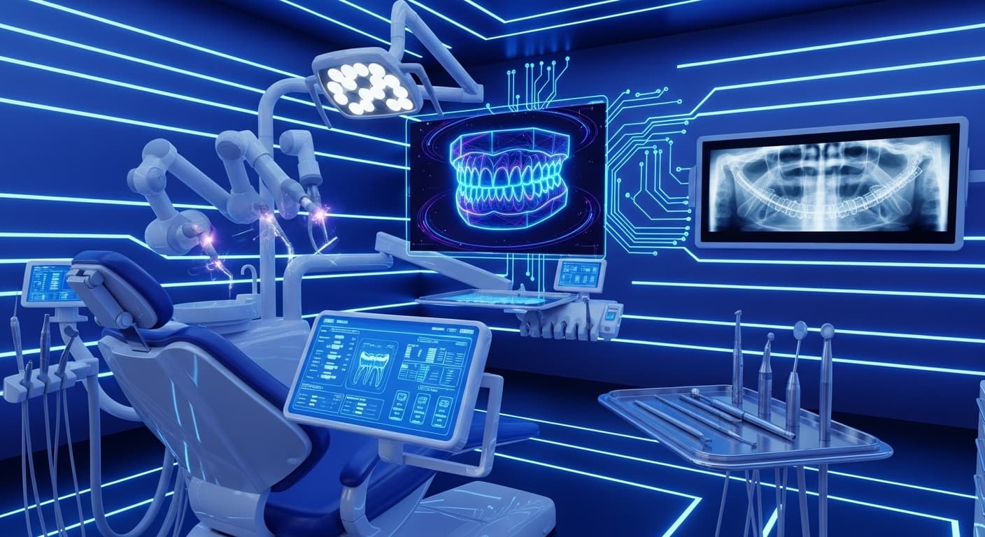 Ambiente de clínica e tecnologia